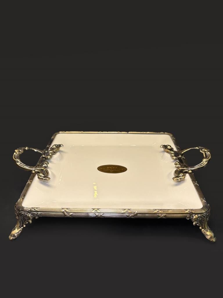 CLASSY ANTİK KARE SUNUM TABAK 29X29CM