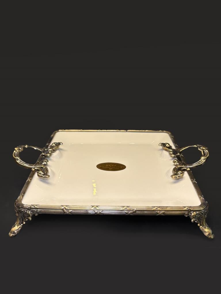 CLASSY ANTİK KARE SUNUM TABAK 29X29CM