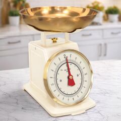 GOLD KASELİ KREM MUTFAK TERAZİSİ