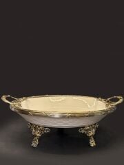 CLASSY ANTİK OVAL DERİN SUNUM TABAK 31X21CM