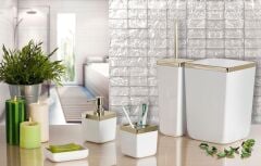 TOSKANA BEYAZ ALTIN BANYO SETİ