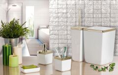 TOSKANA BEYAZ ALTIN BANYO SETİ