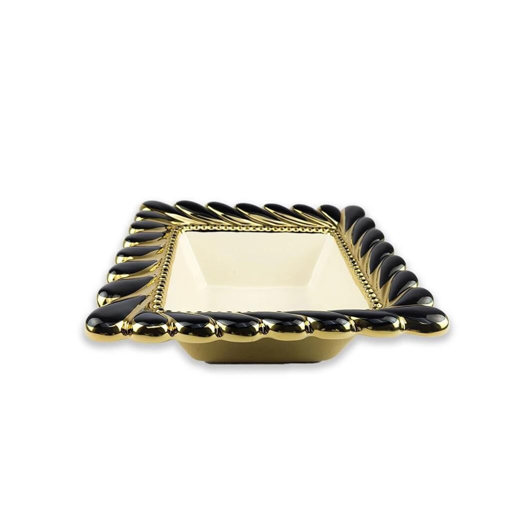 CALLAVİ SİYAH ALTIN KARE KASE 29CM