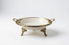 CLASSY ANTİK YUVARLAK DERİN SUNUM TABAK 26X11CM