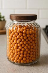 AKASYA KAPAKLI CAM KAVANOZ 1200ML