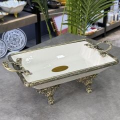 CLASSY ANTİK DİKDÖRTGEN DERİN SUNUM TABAK 30X20CM