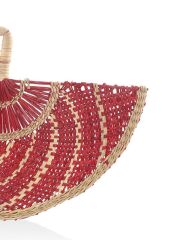 BAMBU YELPAZE KIRMIZI DUVAR DEKORU 46X29CM