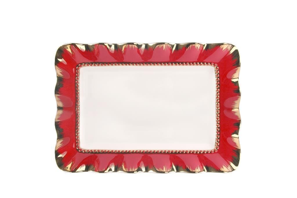 KIRMIZI ALTIN AVANGARDE SUNUM TABAK 36CM