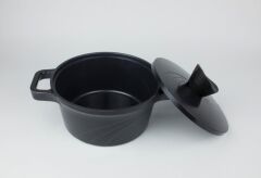 BORDAIN ALÜMİNYUM TENCERE SİYAH 20CM