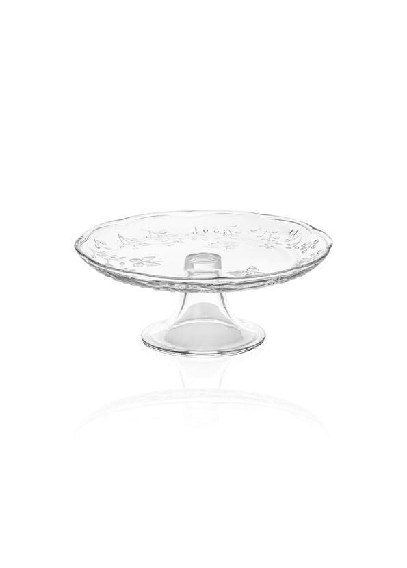 CAM AYAKLI SUNUM TABAK 27X11CM