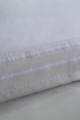 RUNA GRİ ÇİFT KİŞİLİK PAMUK SATEN NEVRESİM TAKIMI