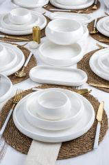 BIANCO PERLA FULL MOON 6 KİŞİLİK 27 PARÇA YEMEK TAKIMI