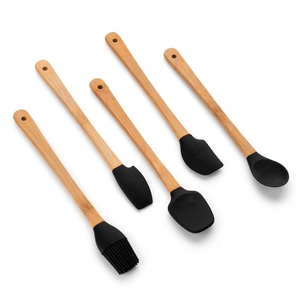 SİYAH 5 PARÇA MİNİ SİLİKON SET