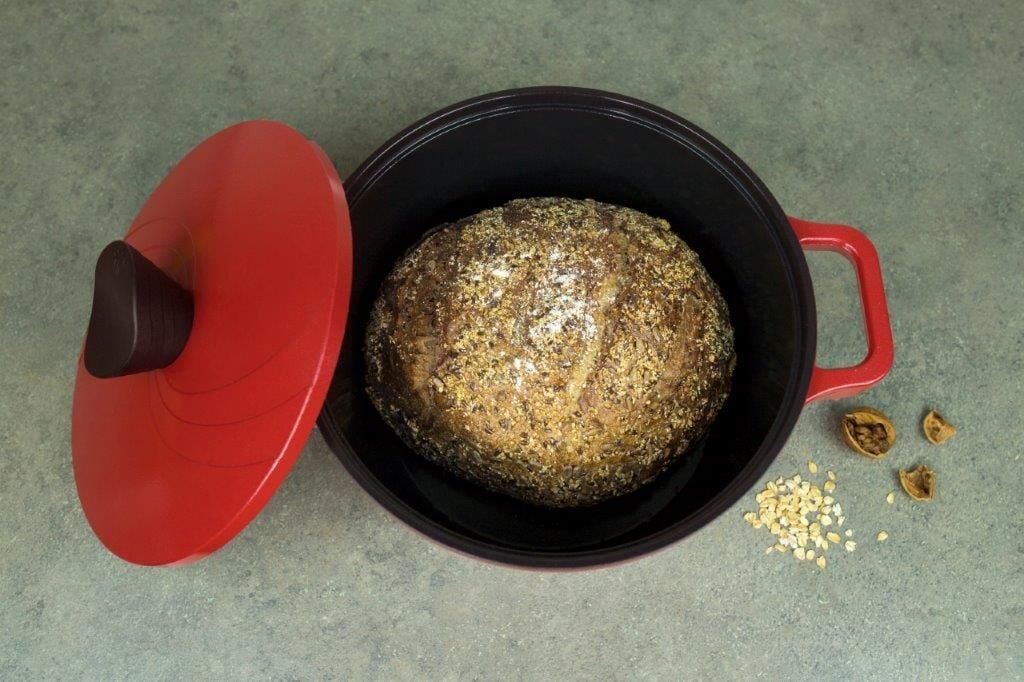 BORDAIN ALÜMİNYUM TENCERE KIRMIZI 24CM