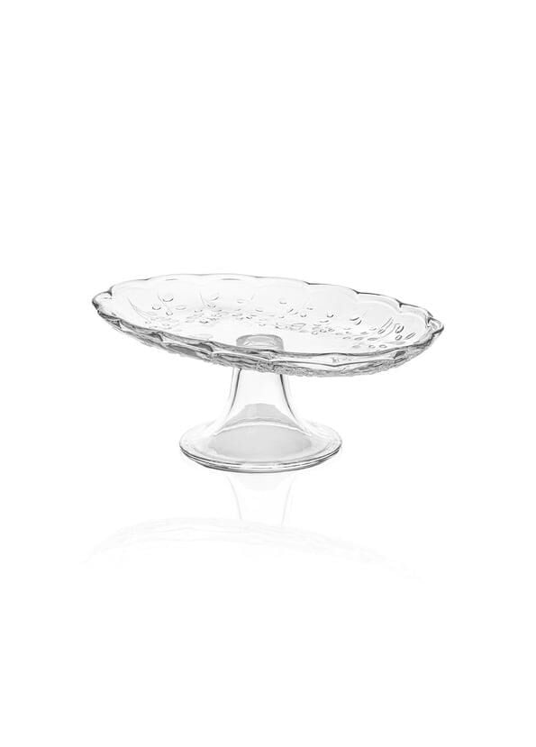 CAM AYAKLI OVAL SUNUM TABAK 31X20X12CM