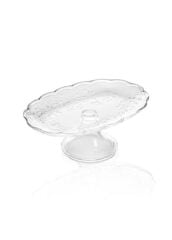 CAM AYAKLI OVAL SUNUM TABAK 31X20X12CM