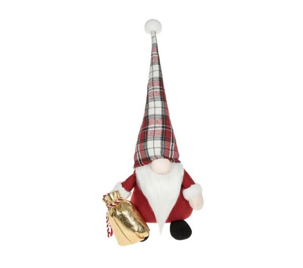 EKOSE ŞAPKALI NOEL CÜCE DEKOR 48CM