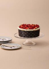 CAM AYAKLI SUNUM TABAK 30X10CM