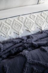 ELLION İNDİGO ÇİFT KİŞİLİK TRİKO BATTANİYE&KREP NEVRESİM TAKIMI