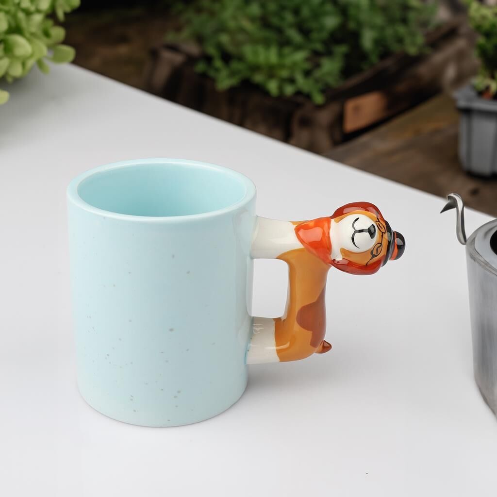 MAVİ KÖPEK DESEN KUPA 300ML