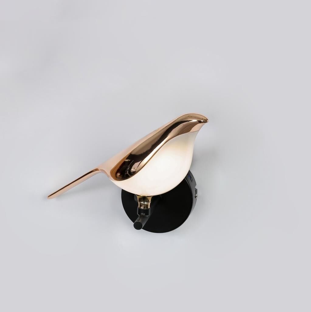 ALTIN METAL KUŞLU APLİK