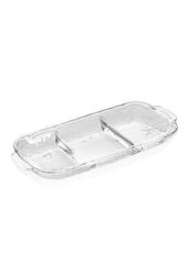 CAM BÖLMELİ SERVİS/SUNUM TABAK 30X13X4CM