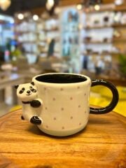 SİYAH PANDA DESEN KUPA 300ML