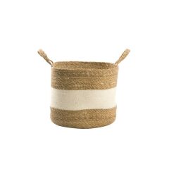 HASIR KREM KULPLU SEPET 32CM