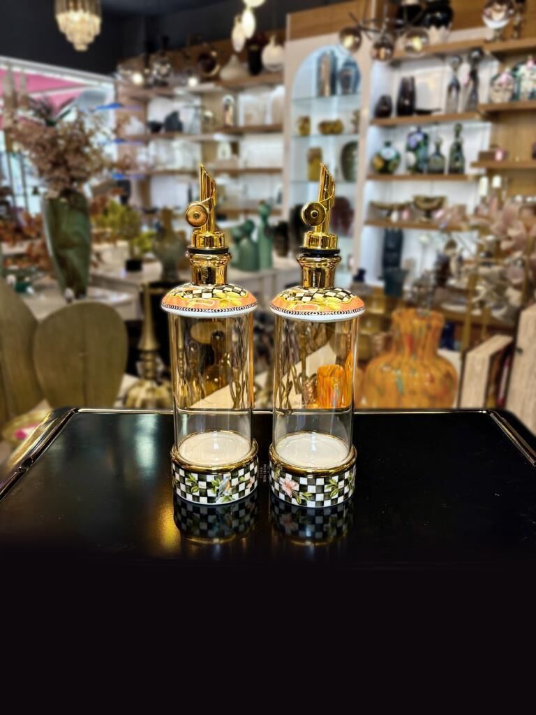 PARADISE 2'Lİ PORSELEN CAM YAĞDANLIK