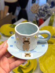 MAVİ KÖPEK TEK KİŞİLİK TÜRK KAHVESİ FİNCANI