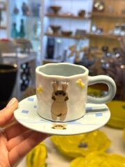 MAVİ KÖPEK TEK KİŞİLİK TÜRK KAHVESİ FİNCANI