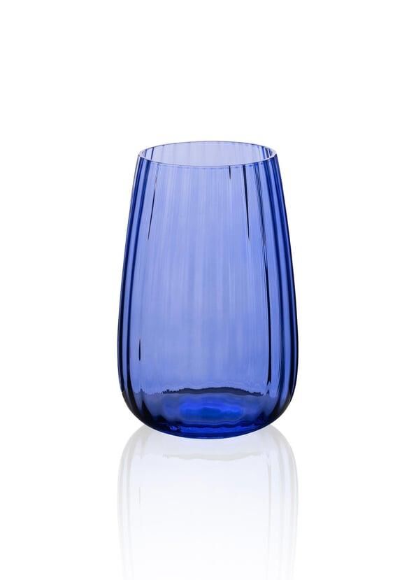 CAM LACİVERT UZUN BARDAK 600ML