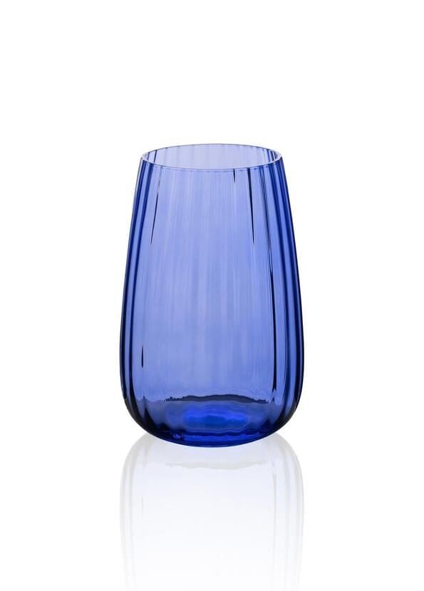 CAM LACİVERT UZUN BARDAK 600ML