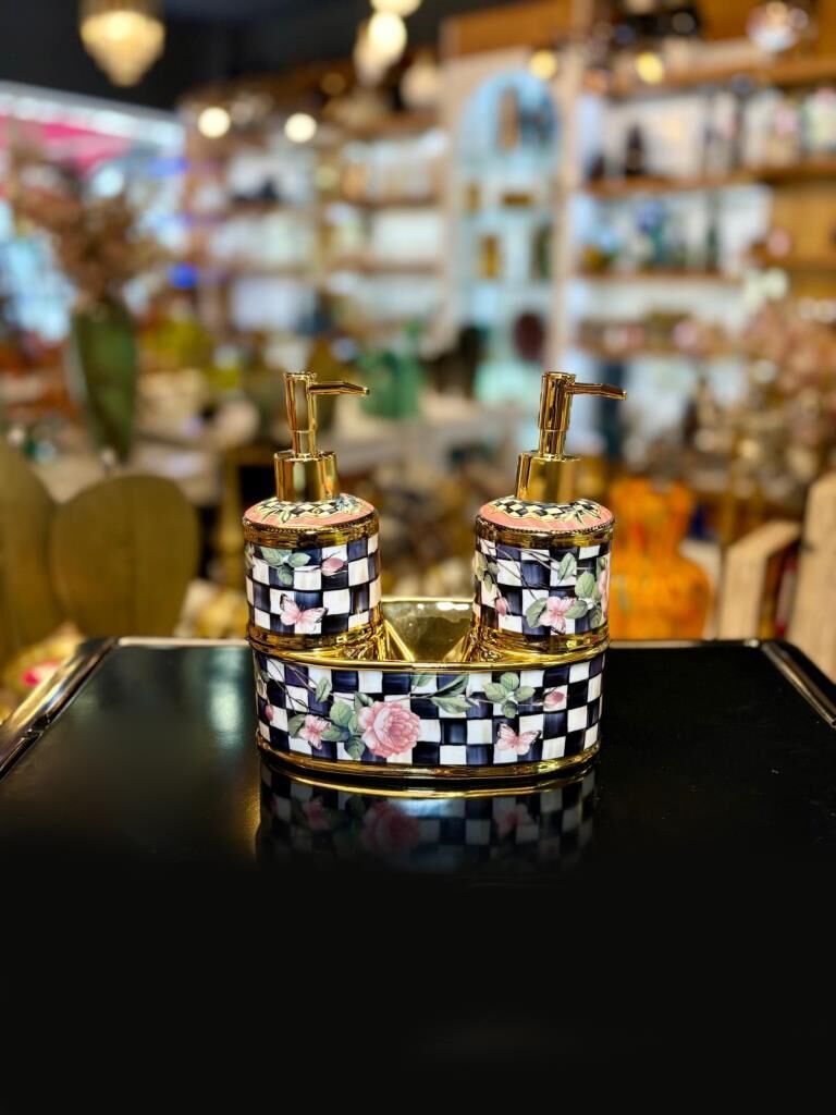 PARADISE 2'Lİ PORSELEN SIVI SABUNLUK