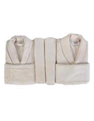 CARISSA GOLD DANTELLİ BAMBU AİLE BANYO SETİ
