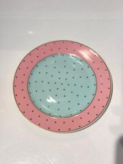 6 RENK PUANTİYELİ 6'LI PASTA TABAK 20CM