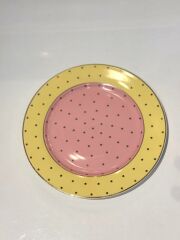 6 RENK PUANTİYELİ 6'LI PASTA TABAK 20CM