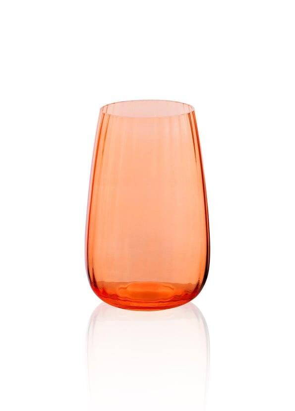 CAM TURUNCU UZUN BARDAK 600ML