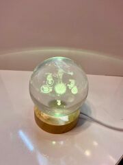 ASTRONOT CAM IŞIKLI DEKORATİF KÜRE 8CM