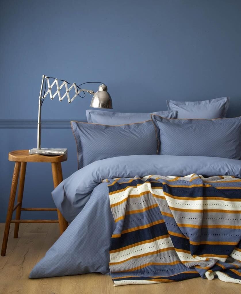 BLAİR İNDİGO TRİKO BATTANİYELİ ÇİFT KİŞİLİK NEVRESİM TAKIMI