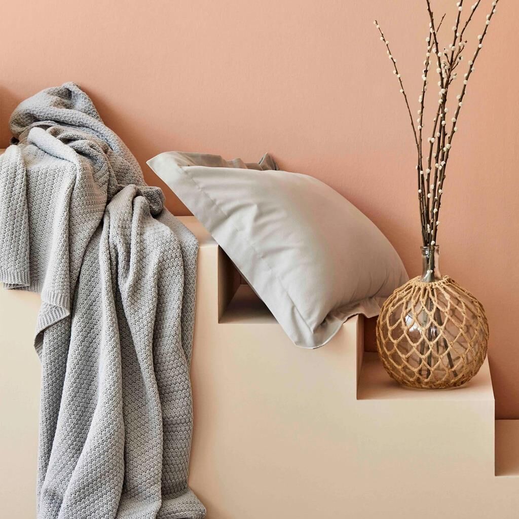 KARACA HOME BACK TO BASIC GRİ TEK KİŞİLİK ÖRGÜ BATTANİYE