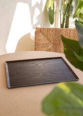 NATURA SİYAH TEPSİ 36X28CM