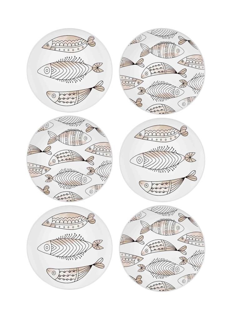 WISH 6'LI PASTA TABAK 19CM