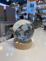 AYICIKLI CAM IŞIKLI DEKORATİF KÜRE 8CM