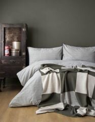 ENOLA YEŞİL TRİKO BATTANİYELİ ÇİFT KİŞİLİK NEVRESİM TAKIMI