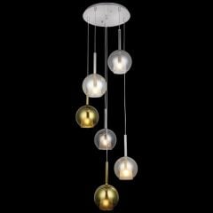 FANZA KROM 6'LI AVİZE