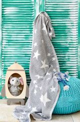 BABY STAR GRİJ  BEBEK PİKESİ 80X120CM
