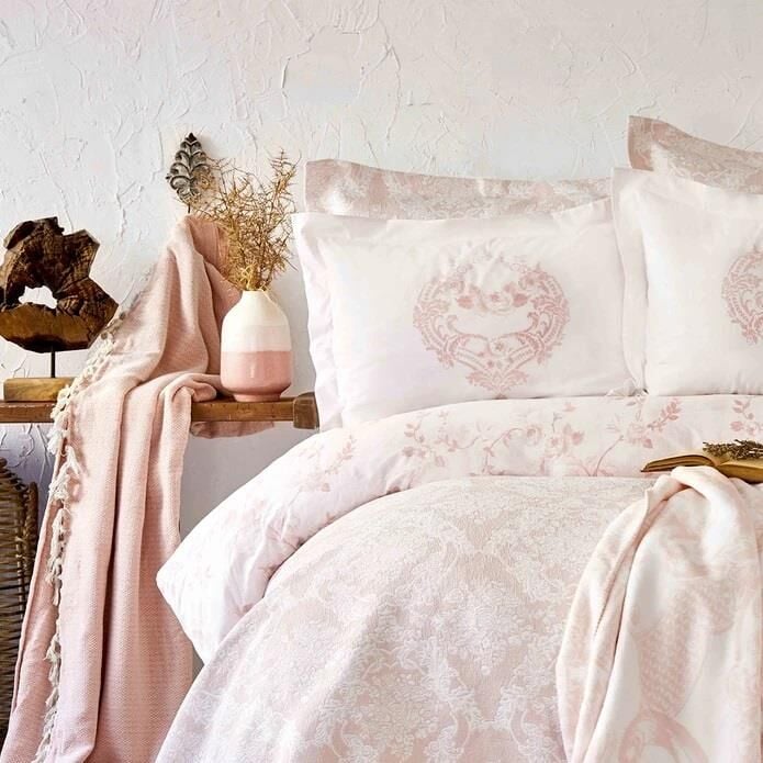 KARACA HOME QUATRE ROYAL PUDRA PİKE&BATTANİYE DUET SET