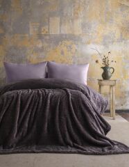 TRUSTY ANTRASİT TEK KİŞİLİK JAKAR DESEN BATTANİYE 160X220CM