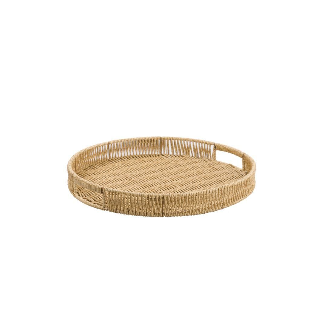 SENTETİK HASIR YUVARLAK TEPSİ 30CM